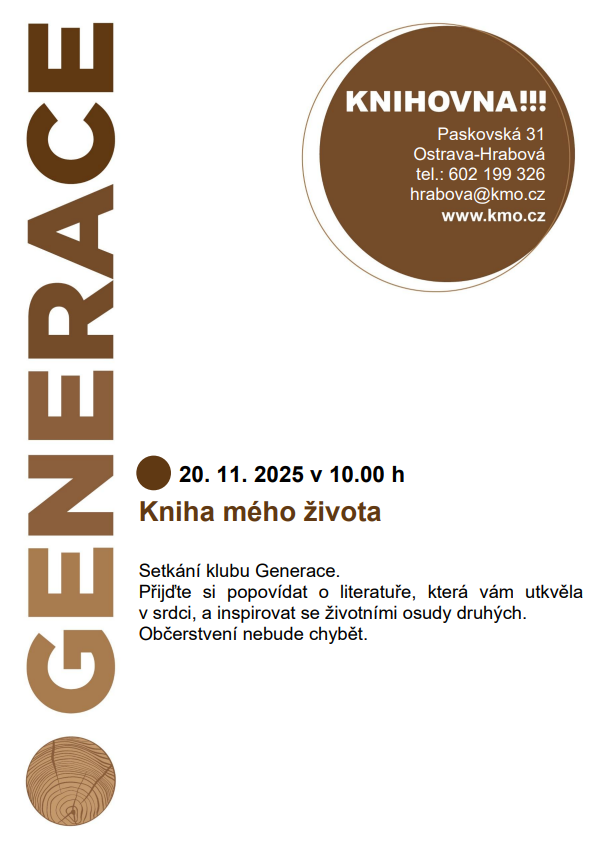 leták Generace LISTOPAD 2025